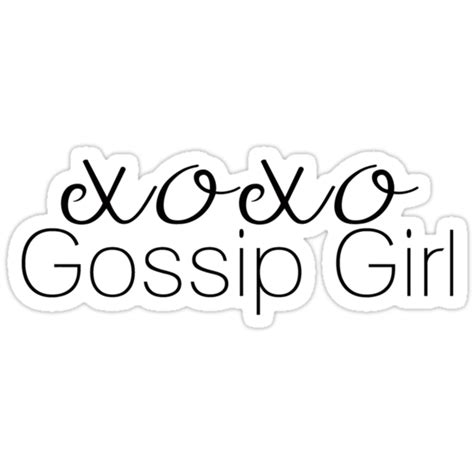 "XOXO Gossip Girl" Stickers by adjsr | Redbubble