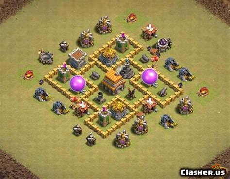 [Town Hall 5] TH5 War/Trophy base #91 [With Link] [5-2021] - War Base ...