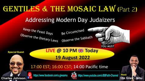 GENTILES AND THE MOSAIC LAW - Pt 2 (Addressing the Judaizers) - YouTube