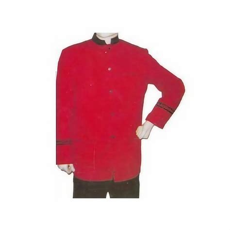 Restaurant Uniform Restaurant Red Colored Cotton Uniform, Size: Medium ...