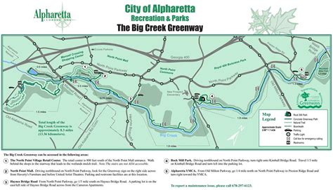 Maps of the Big Creek Greenway