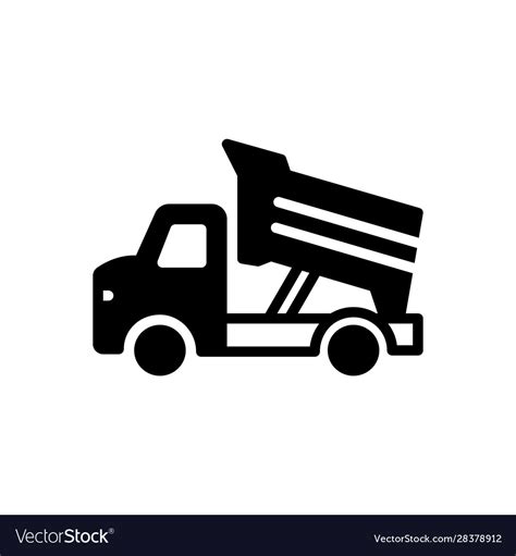 Dump truck Royalty Free Vector Image - VectorStock