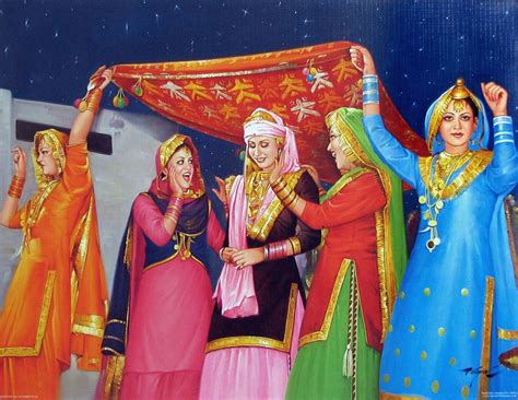 Punjabi Marriage | Punjab culture, Indian art paintings, Indian folk art