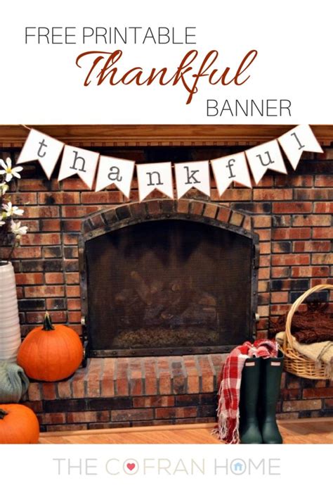 DIY Thankful Banner - The Cofran Home