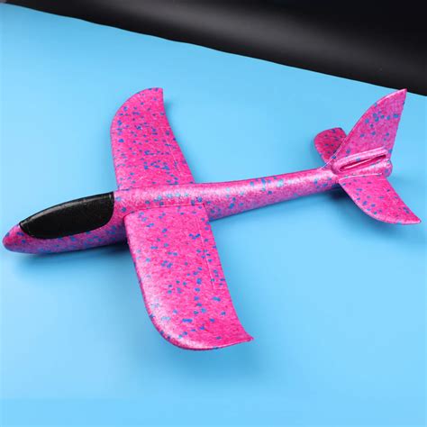 DIY Hand Launched LED Flying Glider Plane Toy, Foam Airplane Model ...