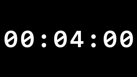 4 Minute Timer | Timer 4 Menit - YouTube