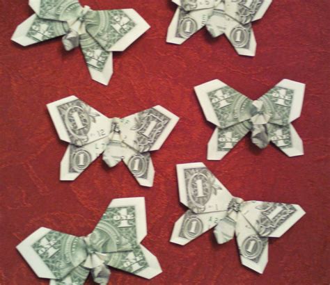 Origami Money One Dollar Bill Butterfly by ShutUpAndFold on Etsy