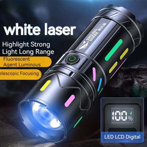 Super Bright Flashlight Zoomable Torch Light Rechargeable Flash Light ...