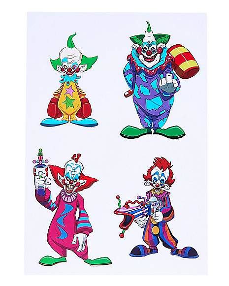 Killer Klowns from Outer Space Decal Set - 4 Pack - Spirithalloween.com