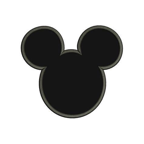 Mickey Mouse Ears - Mickey Mouse Ears Embroidery Design