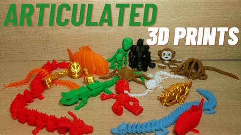 15 ARTICULATED 3D PRINT - ARTICULATED 3D PRINTED #3dPrinting # ...