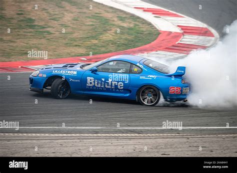 Toyota Supra, it's an A80 MK4 drifting Stock Photo - Alamy