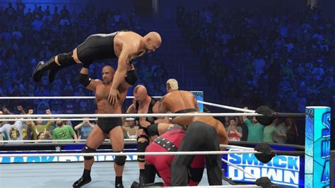 Smackdown match: Stone Cold vs Big show vs Goldberg vs Kane vs Solo ...