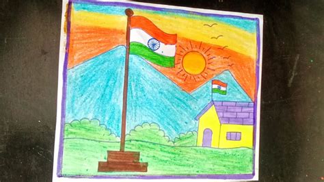 har ghar tiranga drawing easy steps /har ghar tiranga poster /har ghar ...