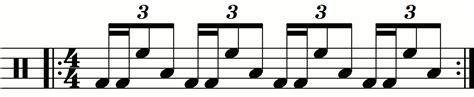 Eighth Note Hand To Foot Triplets With A Sixteenth Note Kick First