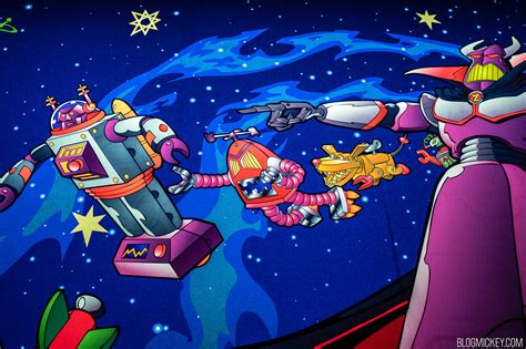 Updated Buzz Lightyear Space Ranger Spin Mural Features Space(ship ...