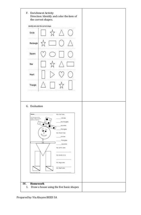 MAPEH arts lesson plan for grade 1-2 | Art lesson plans, Lesson plans ...