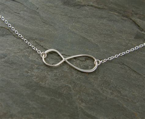 Large infinity symbol necklace in sterling by jersey608jewelry