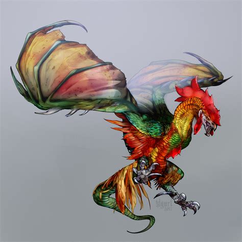 ArtStation - Rooster wyvern