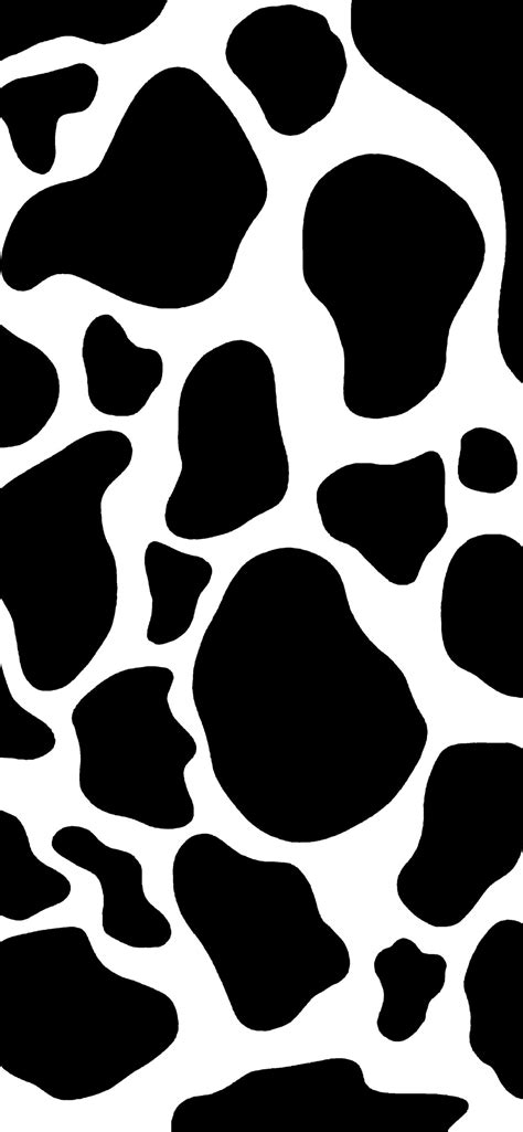 Cow Pattern Wallpapers - Aesthetic Black And White Wallpaper for Phone