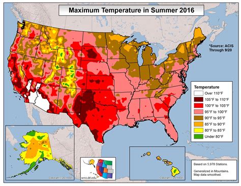 Summer Climate Us Map