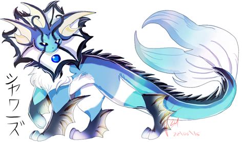 Mega Vaporeon (fan made) by brenstar345 on DeviantArt | Động vật, Chibi ...