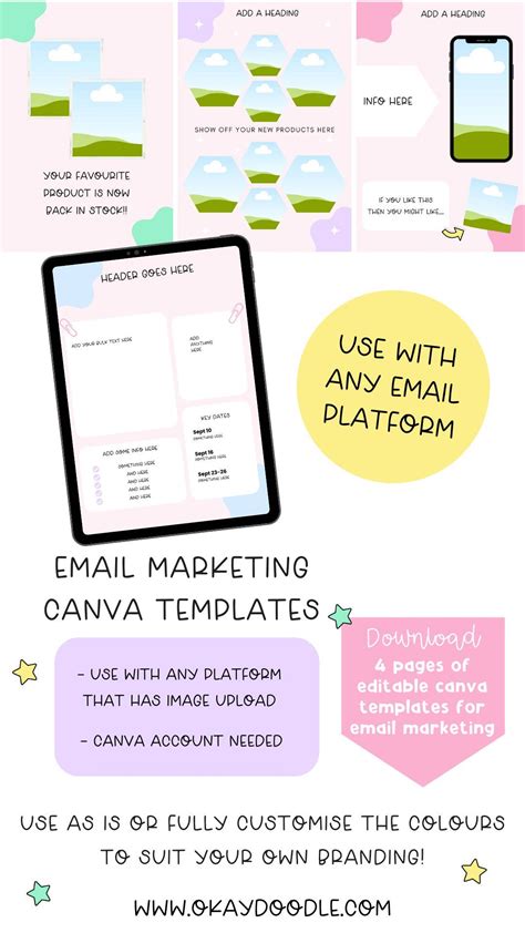 Canva Email Template Bundle - Canva Template for Email (2166163 ...