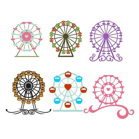 Whimsical Ferris Wheel SVG Design