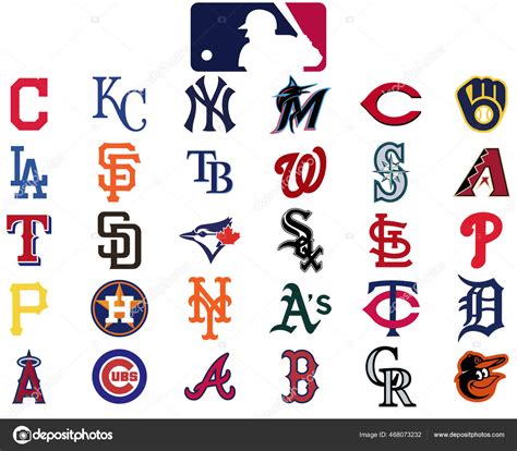 Set of all 30 mlb teams. Stock Vector by ©client1337@gmail.com 468073232