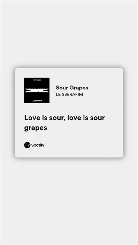 sour grapes – le sserafim | Pink song lyrics, Korean song lyrics ...