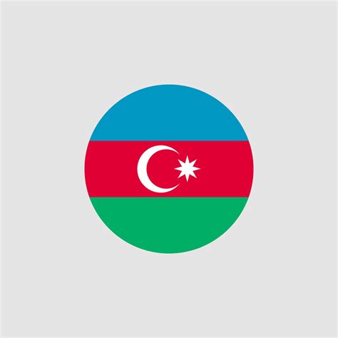 National Azerbaijan flag, official colors and proportion correctly ...