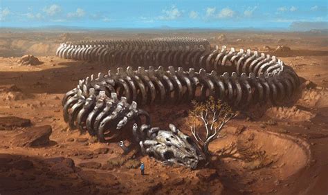 giant snake skeleton