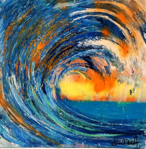 "Sunrise" - a wave painting by Adam Brett http://www.adambrettart.com ...