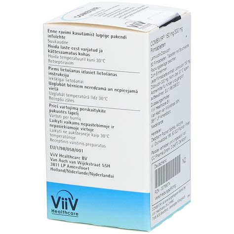 COMBIVIR® 150 mg/300 mg 60 St mit dem E-Rezept kaufen - Shop Apotheke