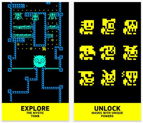 Tomb of the Mask is a Pac-Man-esque infinite arcade adventure game