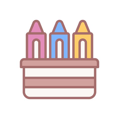 crayon icon for your website design, logo, app, UI. 20268444 Vector Art ...