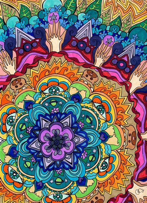 Microcosm Mandala Original Drawing by PaintMyWorldRainbow on Etsy, $29. ...