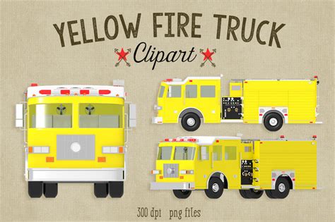 Firetruck clipart yellow, Firetruck yellow Transparent FREE for ...