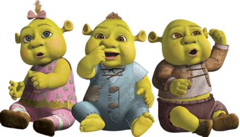 Check out this transparent Shrek Baby Ogres Triplets PNG image em 2020 ...