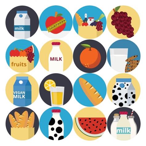 Free Vector | Healthy food illustrations