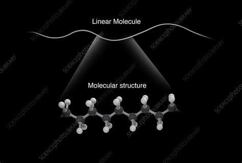 Linear molecule, illustration - Stock Image - C026/2866 - Science Photo ...