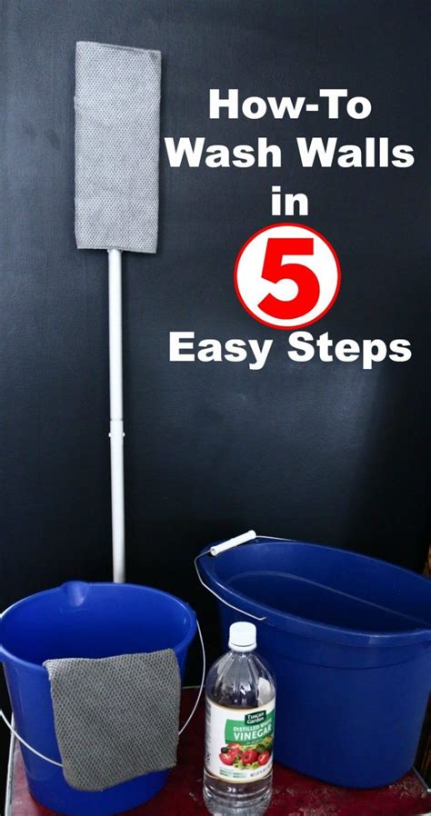 How to Clean Walls Fast and Easy | Spring cleaning, House cleaning tips ...