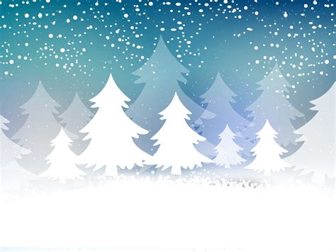 Christmas Tree Card Powerpoint Templates - Blue, Christmas Backgrounds