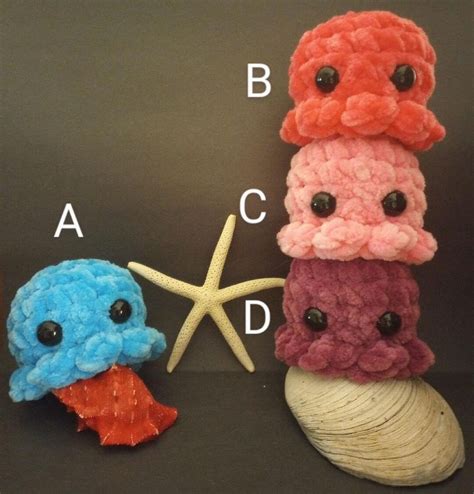 Mini Crochet Octopus Amigurumi Ready to Ship - Etsy