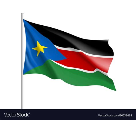 South sudan flag Royalty Free Vector Image - VectorStock