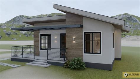 Elegant Contemporary House with a Shed Roof | Pinoy ePlans