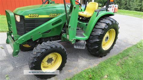 John Deere 4600 4x4 Compact Tractor W/ Loader Hydrostatic 43 Hp Diesel ...