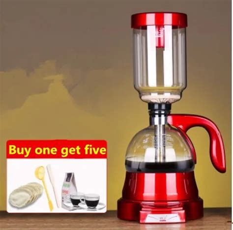 Electric siphon coffee maker Manual siphon coffee maker Household glass ...