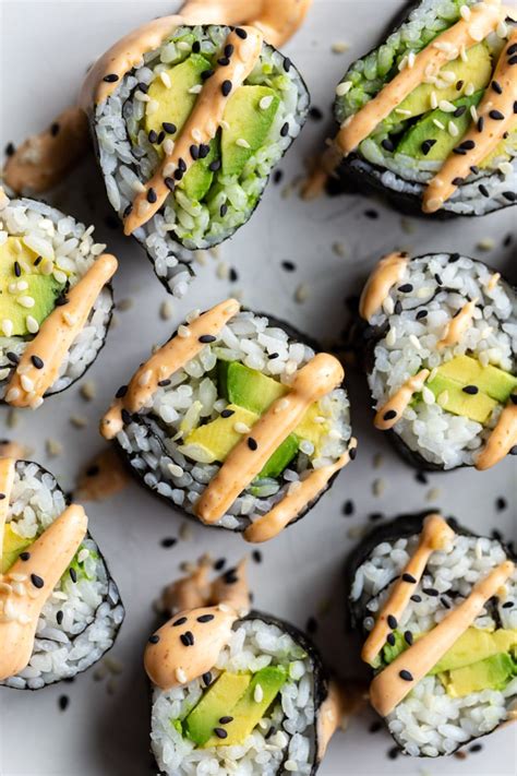 Avocado Roll Sushi - Food with Feeling