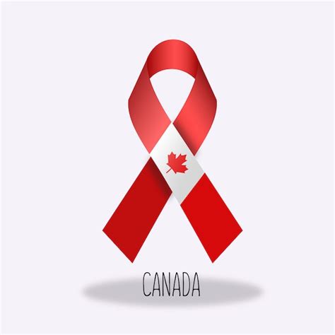 Free Vector | Canada flag ribbon design